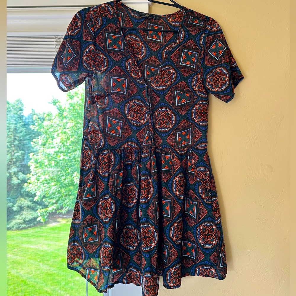 Obey linen mini dress